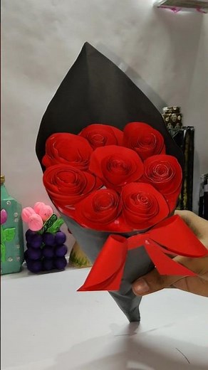 Cute DIY Rose Bouquet | Easy Gift Idea 🌹✨
