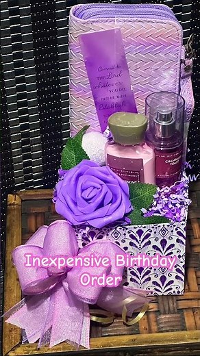 Inexpensive Birthday Order with BBW #trending #birthdaygift #bathandbodyworks #basketorder