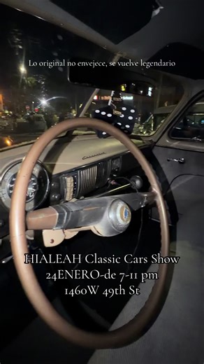 HIALEAH Classic Cars Show 24ENERO-de 7-11 pm 1460W 49th St #classiccars #vintagecars #miamicars #classiccarshow #miamievents