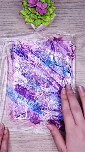 Easy Acrylic Painting Hack | Aesthetic Abstract Art 🎨 #shorts #creative #satisfying