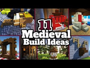 Minecraft: 11 Medieval Decoration Build Ideas + Tutorial