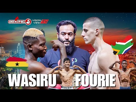 Boxing 5 Promotions "Unrivalled" Weigh in | Fourie vs Wasiru