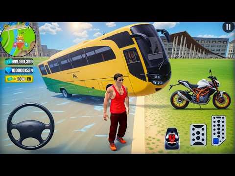 Go to Town 6 - Transport Bus and Motorbike Driving in Open World Game - Android Gameplay