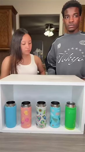 Challenge with my pretty wife #pretty #wife #beautiful #bottle #viral
