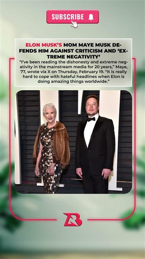 ELON MUSK's Mom FIRES BACK at "Extreme Negativity" in Media #elonmusk #fyp #trending