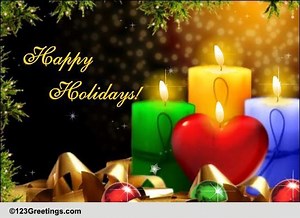 Warm Greetings For Happy Holidays.