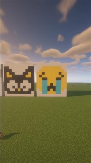 Minecraft Emoji 😭 Pixel Art #shorts