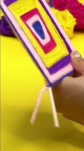 HOW TO MAKE A GOD'S EYE CRAFT THE EASY WAY - EZPZ Ideas #shorts
