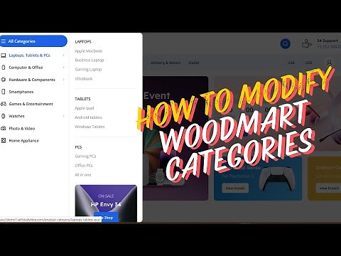How to add category to Woodmart Categories Dropdown menu or Mega Menu