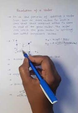 Resolution of Vectors | Class 11 Physics | Full Concept in just seconds| NEET & Boards 🔥