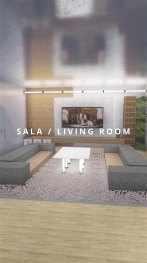 The MOST modern living room you can build in Minecraft 🛋️#shorts #minecraft #minecraftbuilding