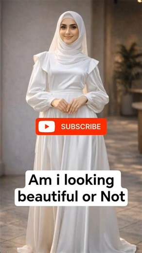 OUTFIT VS ME 😍 Which is More Beautiful? | White Modest Dress + Hijab