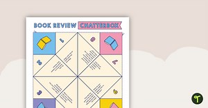 Book Review Chatterbox Template
