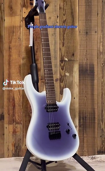 Purple Gradient Electric Guitar: Stylish and Unique