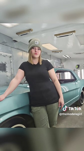 Customers 1966 mustang painted in Tahoe turquoise went home today. All work done by @NickA and I in the shop. #cartok #tiktokautocampaign #lumabase #wesco #tahoeturquoise #mustangsally #1966mustang #satabydanam #satausa #sata #refinishergirl #refinisher #carbuilder #restoration #girlbehindthegun #triggergirl #showstopper #showfinish #rustylugs #girlswhoworkoncars #hitsdifferent #shopgirl #girlbehindthegun #3m #bigkidblocks #ik #fyp #girlsworkingoncars #paintbooth #paintboothwisdom #cargirl #bloc