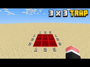 3x3 trap tutorial for Minecraft (bedrock edition)