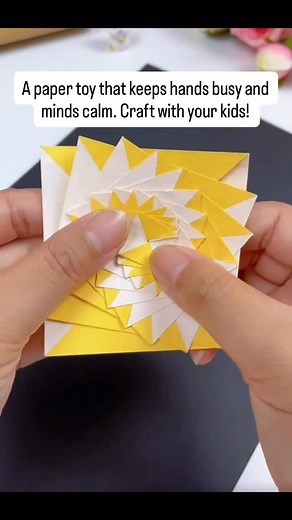 Raising smart and happy kids on Instagram: "This cool paper anti-stress toy is easy to make and so much fun to play with! Folding paper into a simple shape helps kids practice fine motor skills while also calming the mind. It’s a creative DIY craft that turns a regular sheet into a fidget-friendly toy for stress relief and endless play. paper anti-stress toy, origami fidget, DIY stress relief, calming craft, fun paper toy, kids activity, fine motor skills, creative play, screen-free fun"