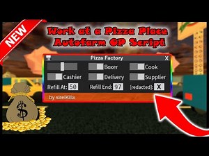 *Work at a Pizza Place Script* [OP] | Cashier AutoFarm, Delivery AutoFarm, Cook AutoFarm, And More!!
