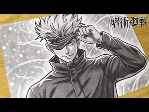 How to Draw "Gojo Satoru (Six Eyes)" - Step by Step (Tutorial) | Jujutsu Kaisen