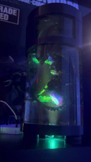 I made alien capsule with LED on #alien #horror