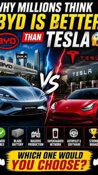 Why BYD is better than Tesla (CHINA IS COMING) #chinesecars #byd #tesla #youtubeshorts