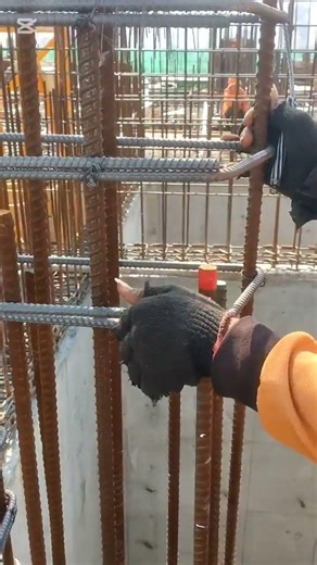 Tie wall rebar #shorts #skills #construction #constructionchannel