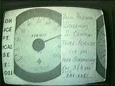 Telemation 1960s-70s Cable TV Weather Dials Scan 20 sec Dixon, ILL Cable TV Channel 7