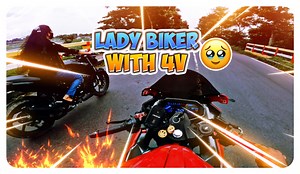 Lady Biker with 4V | Crazy Rider