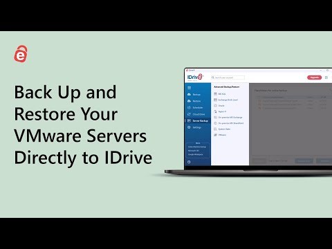 How to Back Up and Restore Your VMware Servers Directly to IDrive | IDrive Server Application
