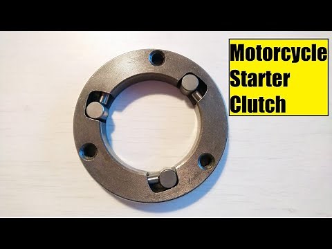 How a starter clutch works in a motorcycle engine