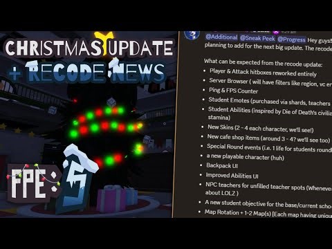 Christmas Event & MAJOR Recode News | FPE:S REMASTERED (Roblox)