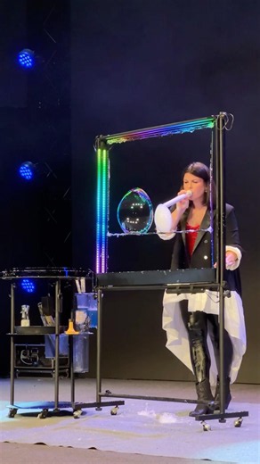 Real magic doesn’t need special effects… just bubbles ✨