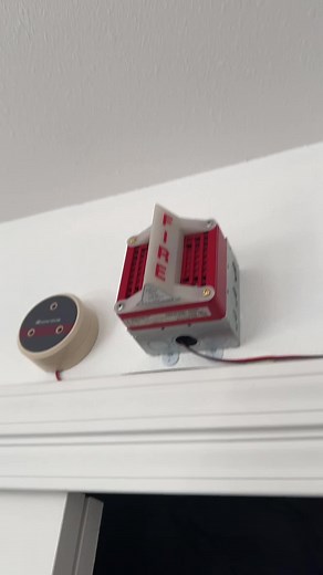 Test of the new fire alarm location