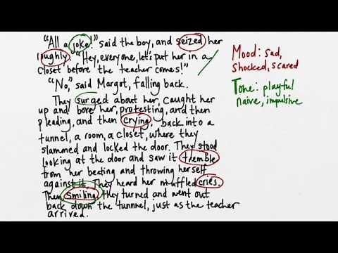 What's the difference between mood and tone in literature?