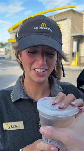 She actually did it..💀 McDonald's Sprite hits different