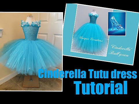 How to make this beautiful Cinderella Tutu Dress/ tutorial/ Follow along/Easy/