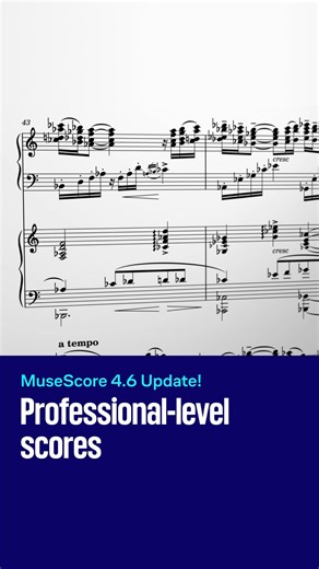 MuseScore on Instagram: "Professional-level engraving, out of the box. In collaboration with @hal_leonard, we’ve refined MuseScore Studio 4.6 to deliver th layout quality trusted by the world’s top publishers - now available to every composer. Beyond classical and film scores, this release focuses on piano, guitar, and vocal music - making it easier than ever to engrave your next pop or rock hit. Learn more - link in bio! #musescore #musescorestudio #sheetmusic"