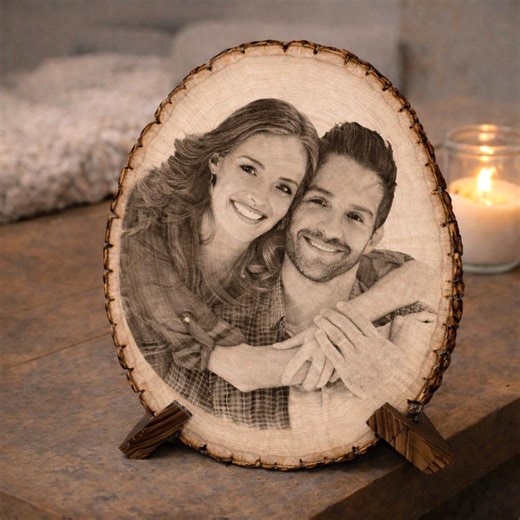 Personalized Wood Photo Engraving, Custom Valentine’s Day Gift, Romantic Keepsake, Couple Anniversary Decor, Rustic Home Decoration - Etsy Australia