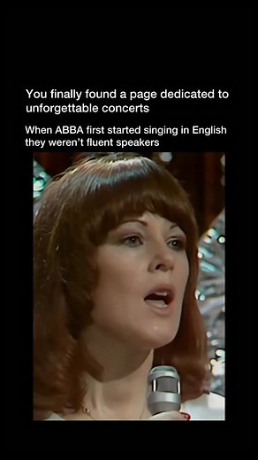 Unforgettable Concerts on Instagram: "✨ Did you know? When ABBA recorded “Mamma Mia” in 1975, none of the members were fluent English speakers. In fact, most of ABBA’s early hits were written phonetically, with the band learning lines syllable by syllable. This language barrier actually gave their songs a unique sound—simple, catchy lyrics that transcended borders and made their music universally understood. “Mamma Mia” became a global anthem, proving that music speaks louder than words. 🌍🎶 #A