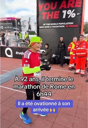 Marathon de Rome : À 92 ans, un exploit phénoménal !