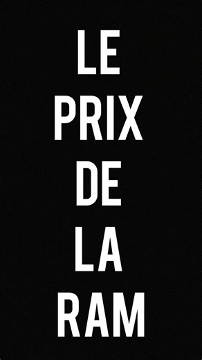 Le Briefing | 💸 Plus de 500€ pour 32 Go de RAM. Oui, c’est réel. Et non, ce n’est pas juste de l’inflation. Pendant 2 ans, la RAM était trop peu chère.... | Instagram