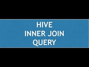 Hive Tutorial - 5 : Hive JOIN Queries | Hive Inner Join Query