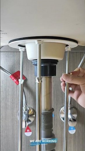 🔧 Under-Sink Drain Pipe Support Frame for Stable Plumbing