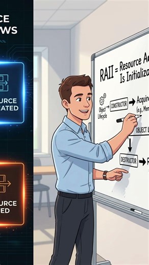 What is RAII in C++? Explained in 50 Seconds (With Real-Life Example)