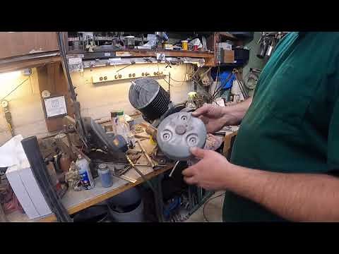 Part 5 Project Golf Cart Engine rebuild, Clutch and fan housing, 1976 Harley Davidson AMF Golf Cart.