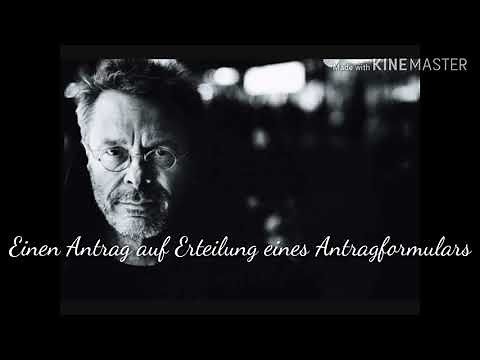 Einen Antrag auf Erteilung eines Antragformulars - von Reinhard Mey