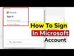 How to Sign in Microsoft Account on Windows 11 (2025)