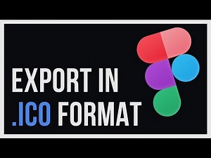How to export in .ico format in figma??
