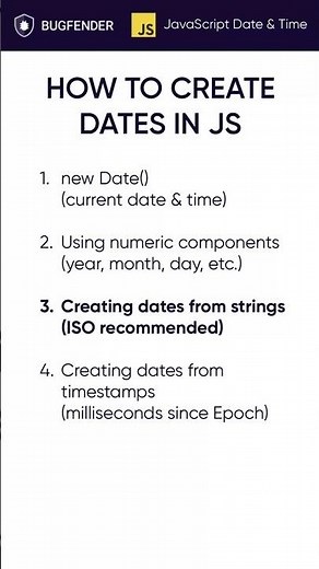 How to Create Dates in JavaScript #3: Using Strings