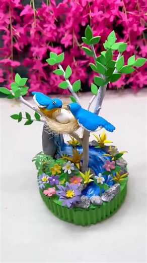 Beautiful DIY Bird Nest Craft | Miniature Nature Scene Tutorial